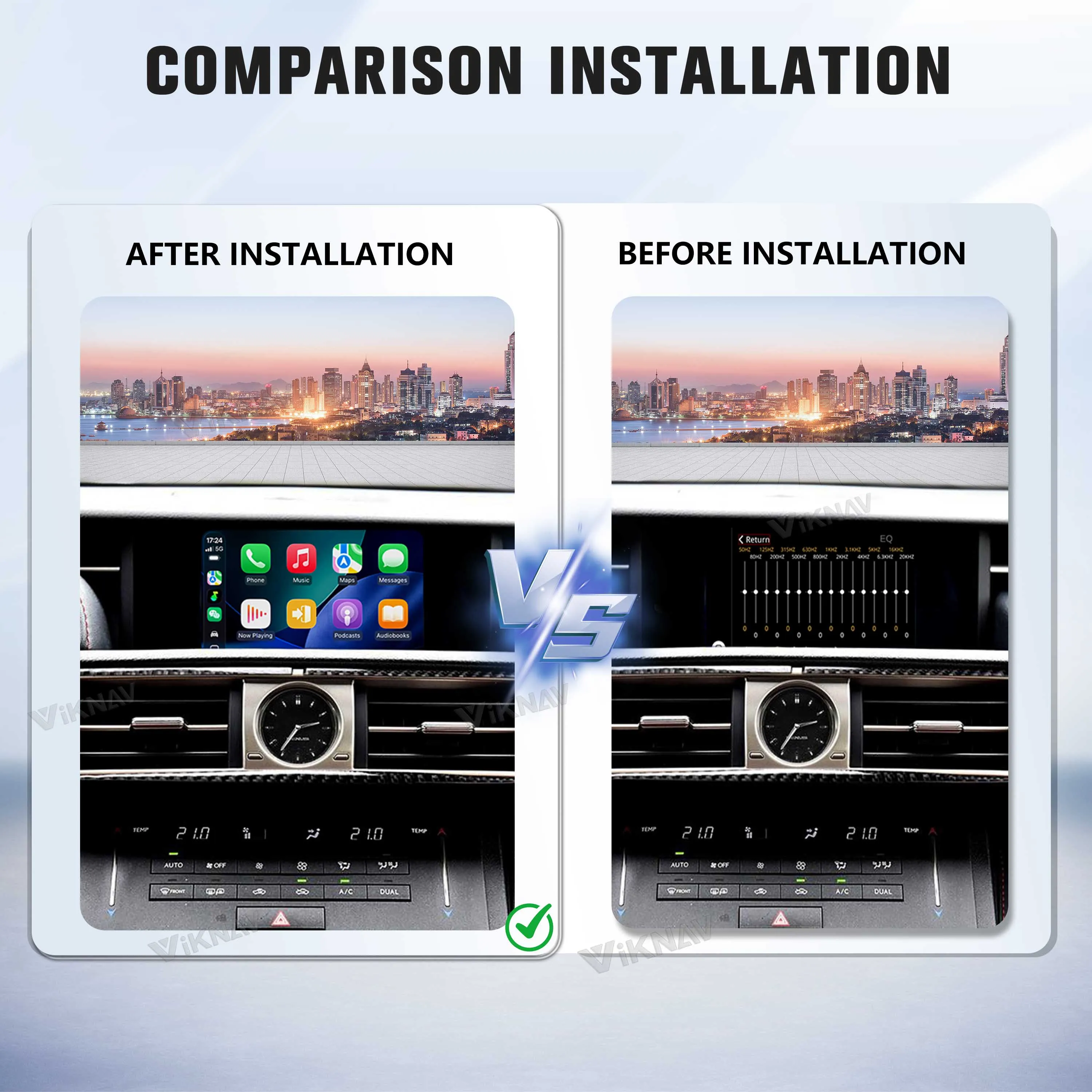 Linux Interface Box for Lexus RC 2015 -2020 Wireless CarPlay Decoder Android Auto GPS Navigation Original Car Radio Screen