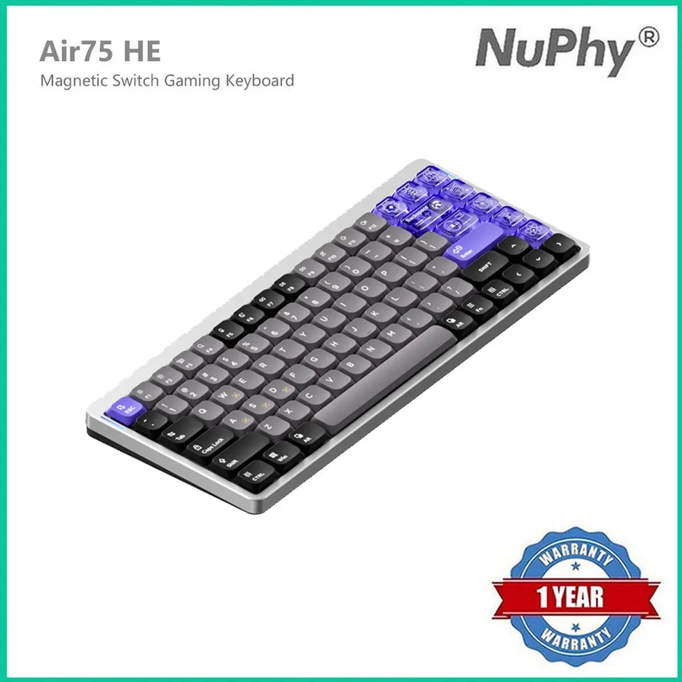 NuPhy Air75 HE pro＋KEYCAP SET NuPhy® NuPhy Air75 HE Magnetic Switch Gaming Keyboard - AliExpress 7