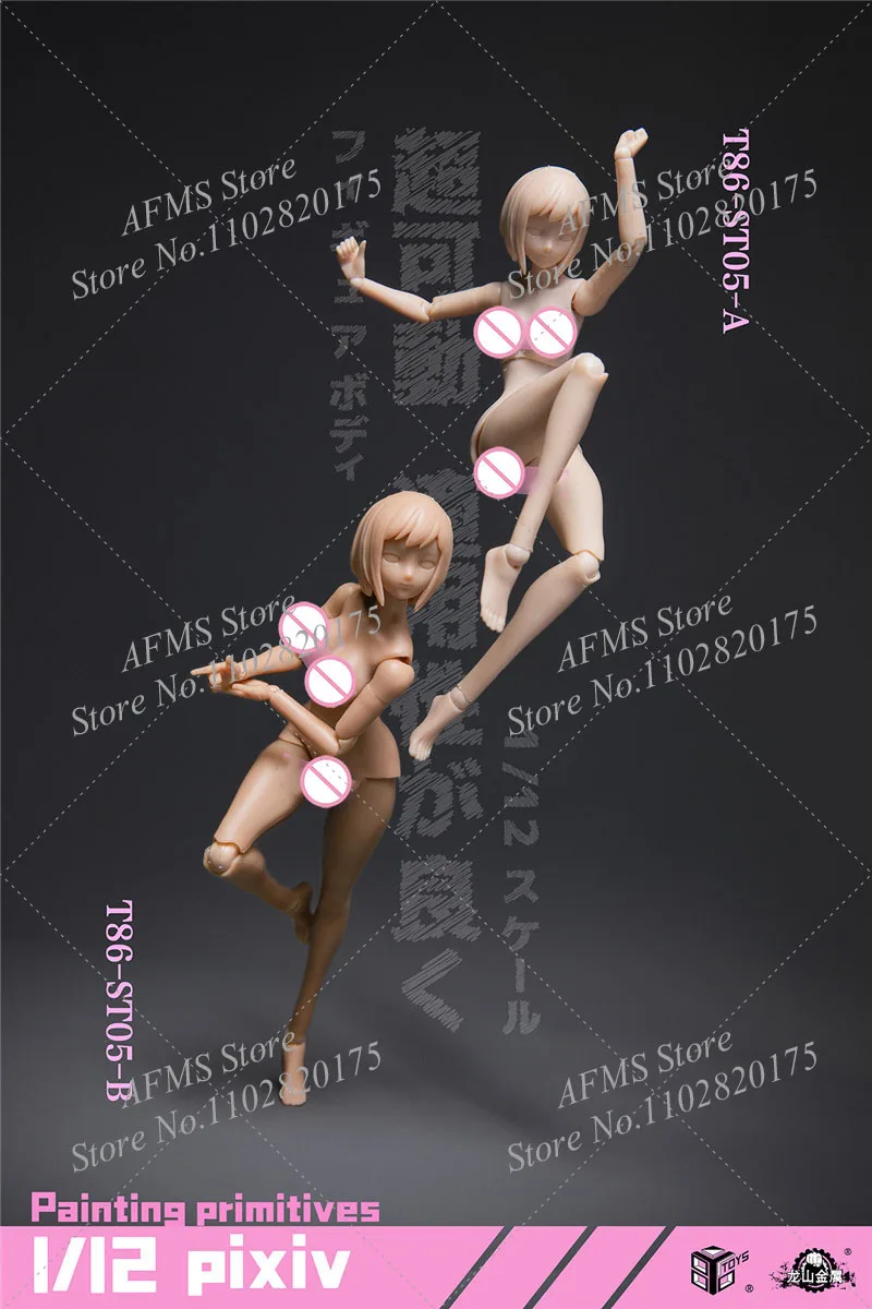 86TOYS T86-ST05 06 1/12 مقياس تحصيل الشكل الجسم لطيف أنيمي المحمول دعوى فتاة 6 بوصة سوبر مرنة المشتركة عمل نموذج لجسم #3
