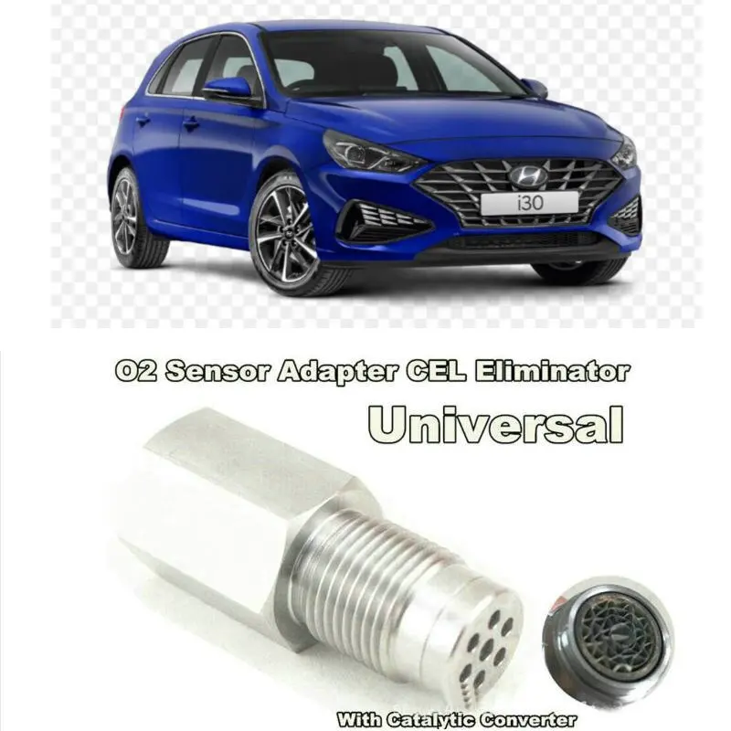 O2 Adaptor Sensor Cel Eliminator dengan Konverter Katalitik untuk Hyundai I30 Tucson Accent I20 Kona