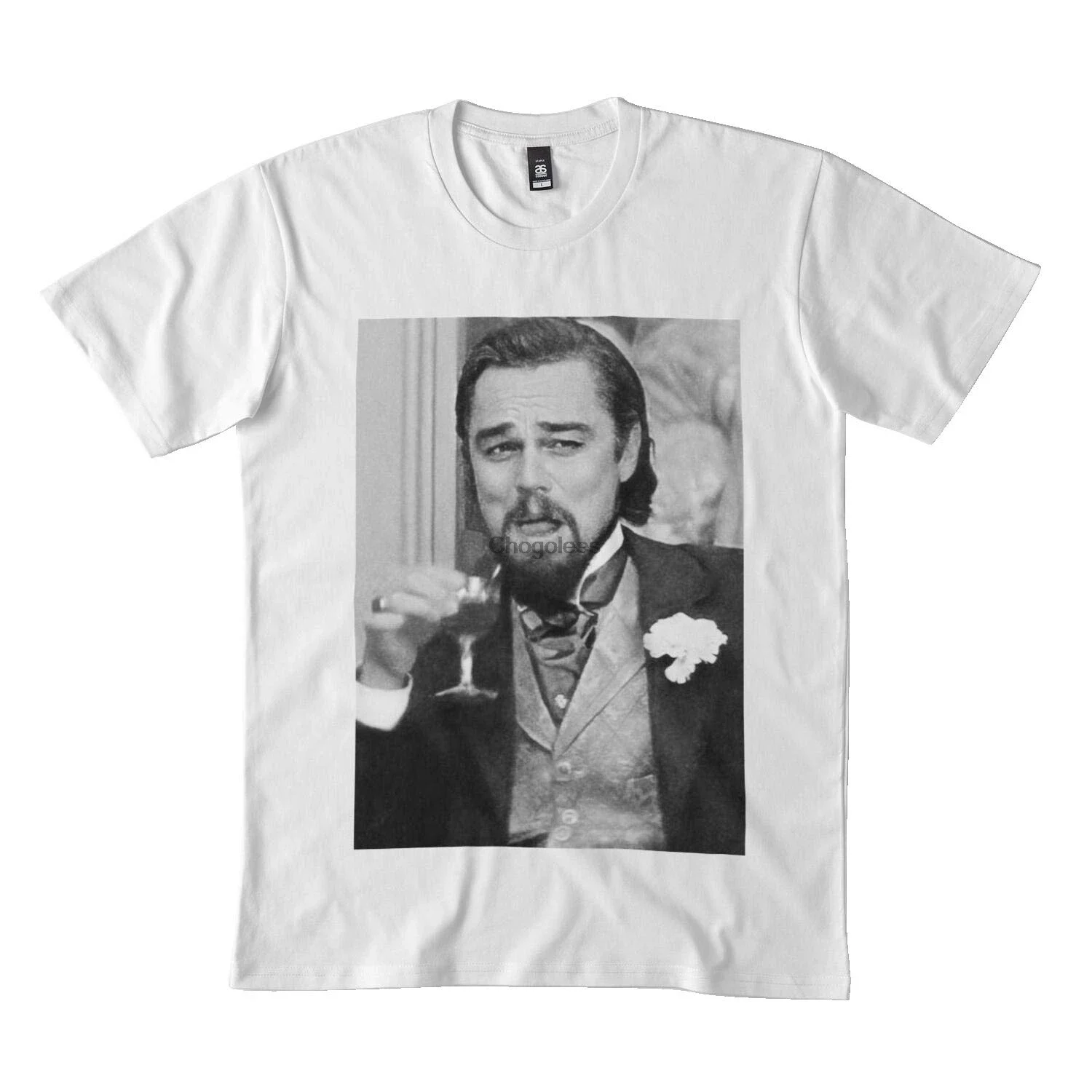 Leonardo Dicaprio Laughing Meme Classic t Shirt DMN611 tShirts Black