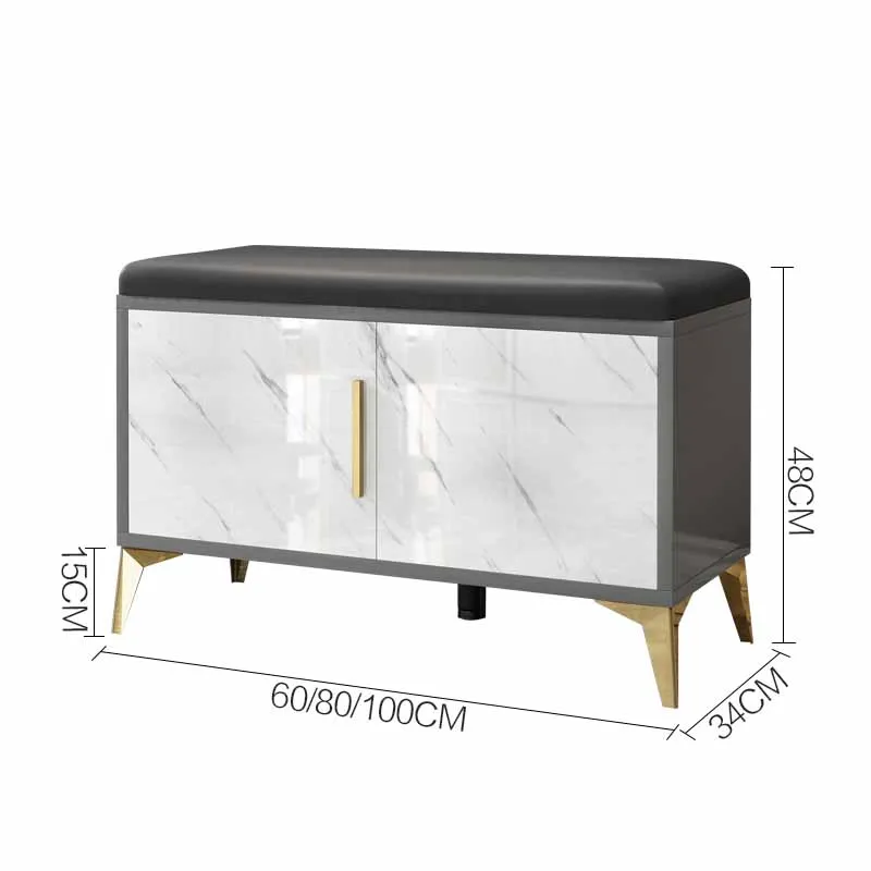 

Light Luxury Shoes Changing Stool Household Shoe Stool Cabinet Storage Furniture Living Room Cabinets Shoe Rack Organizer Bench