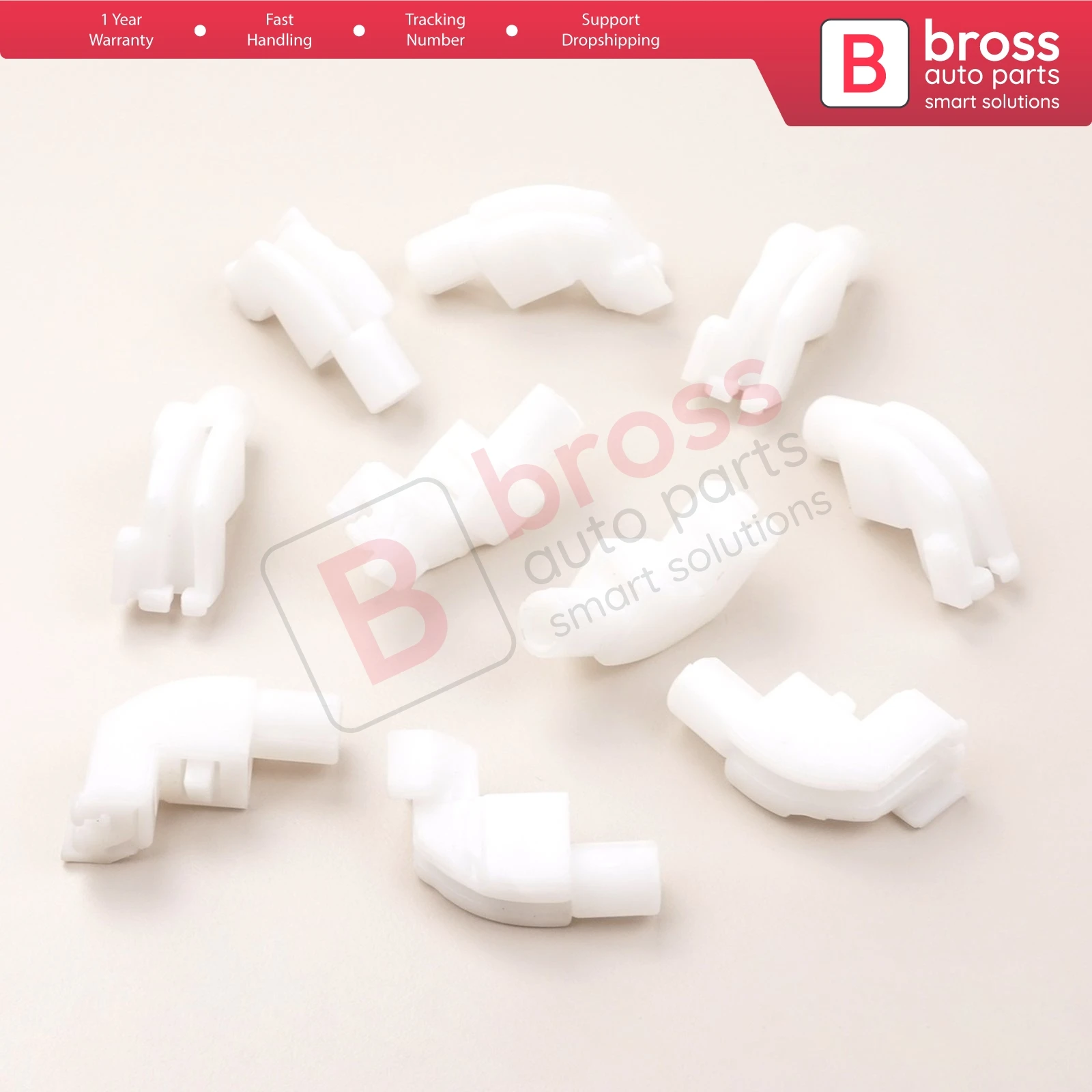 Bross Auto Parts BCP034 10 Pieces Cable End Rope Dowel for Window Regulator Winder Mechanism Type BCP034 Fast Handling