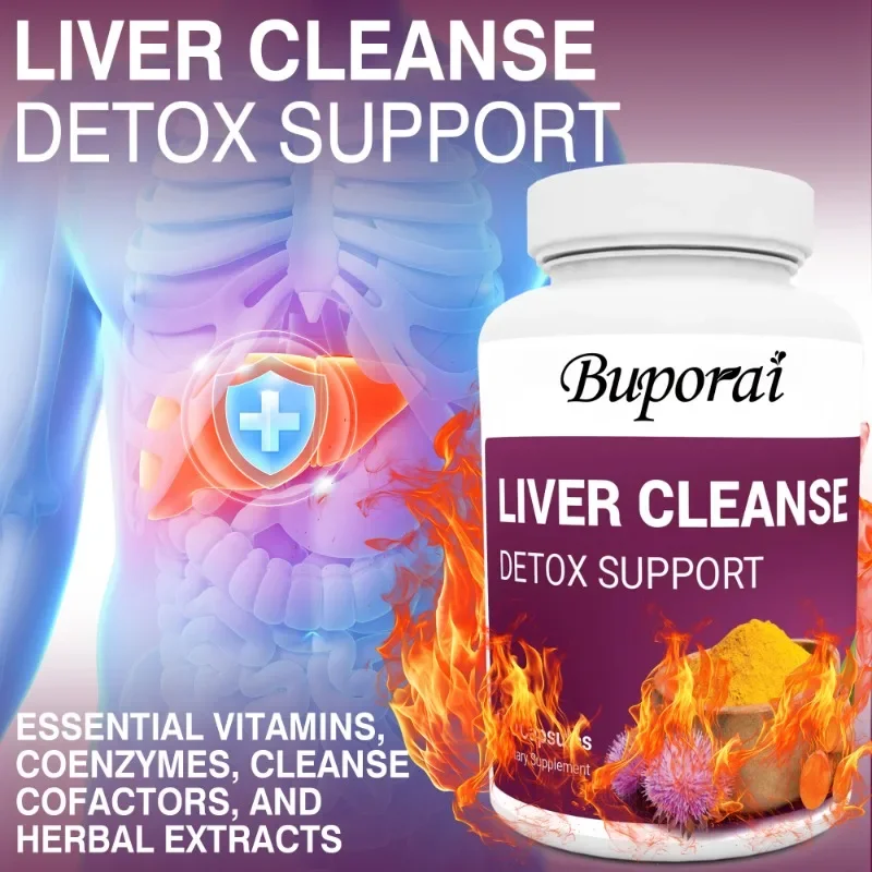 

Liver Cleanse Detox Capsules - Supports Gut Health, Reduces Constipation, Bloating and Diarrhea, Promotes Liver Cleansing