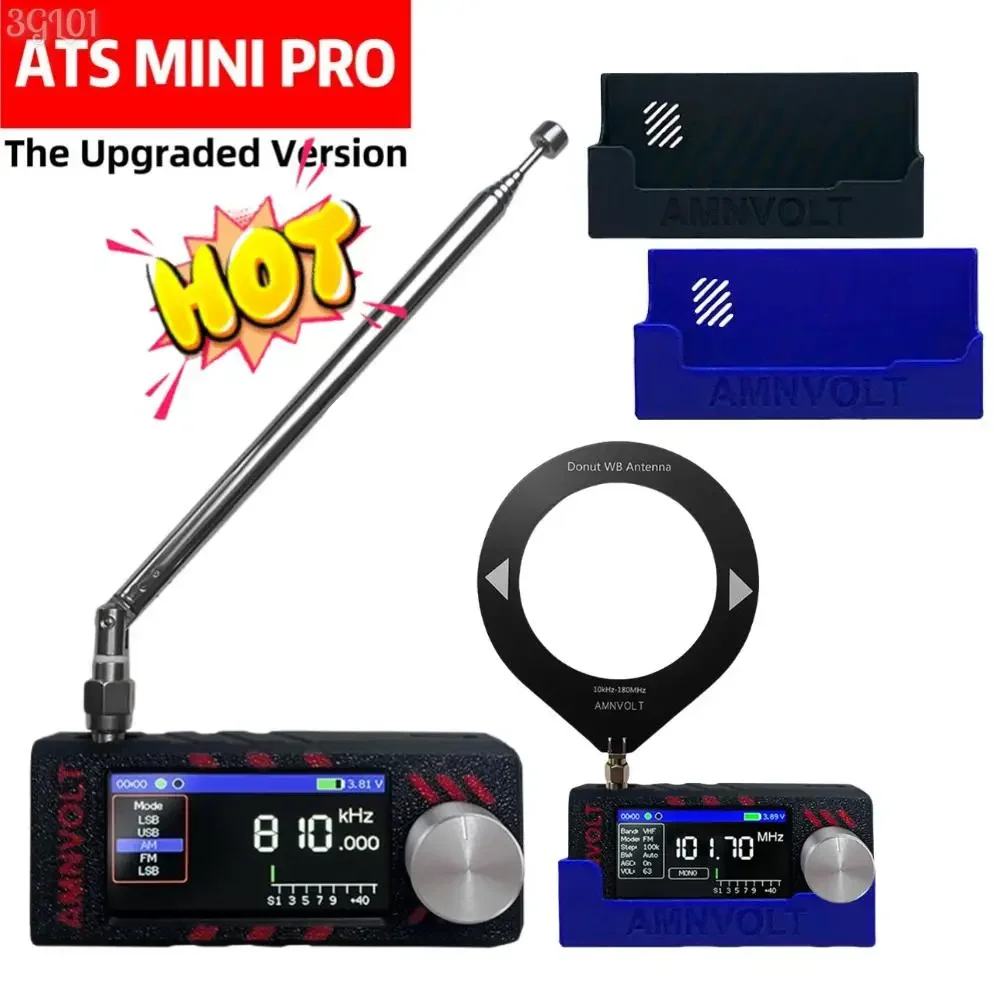 V3S AMNVOLT Mini SI4732 DSP راديو استقبال راديو قوس FM AM SSB LSB USB كامل النطاق راديو الجيب مع Hi-Z مضخم ضوت سماعات الأذن