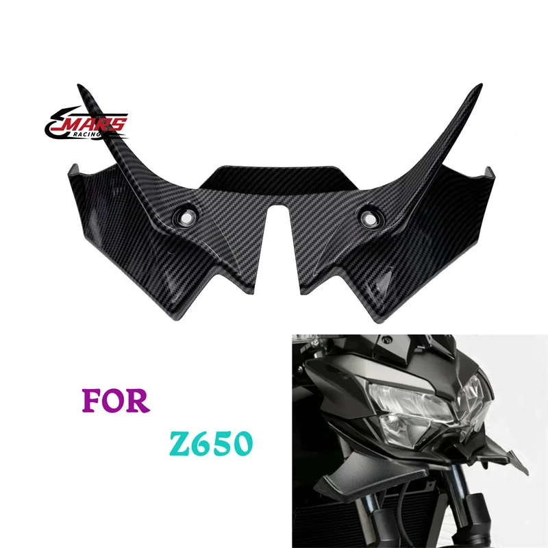 

For KAWASAKI Z650 2021-2024 Motorcycle Accessories Front Bird Beak Spoiler fixed wing Aerodynamic Airflow Deflector