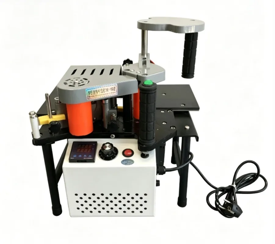 

RU EU Manual Edge Banding Machine Double Side Gluing Portable Edge Bander Woodworking Edge Banding Machine 220V 1200W