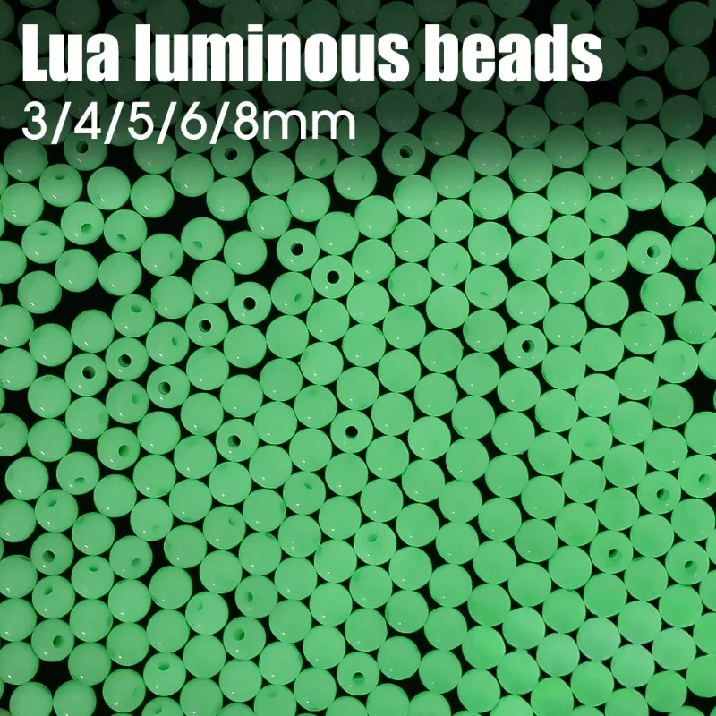 مضيئة الخرز الصيد الفضاء الفاصوليا 4 مللي متر 5 مللي متر 6 مللي متر 8 مللي متر لينة المطاط إغراء ضوء متوهجة تعويم كرات لأدوات الصيد في الهواء الطلق