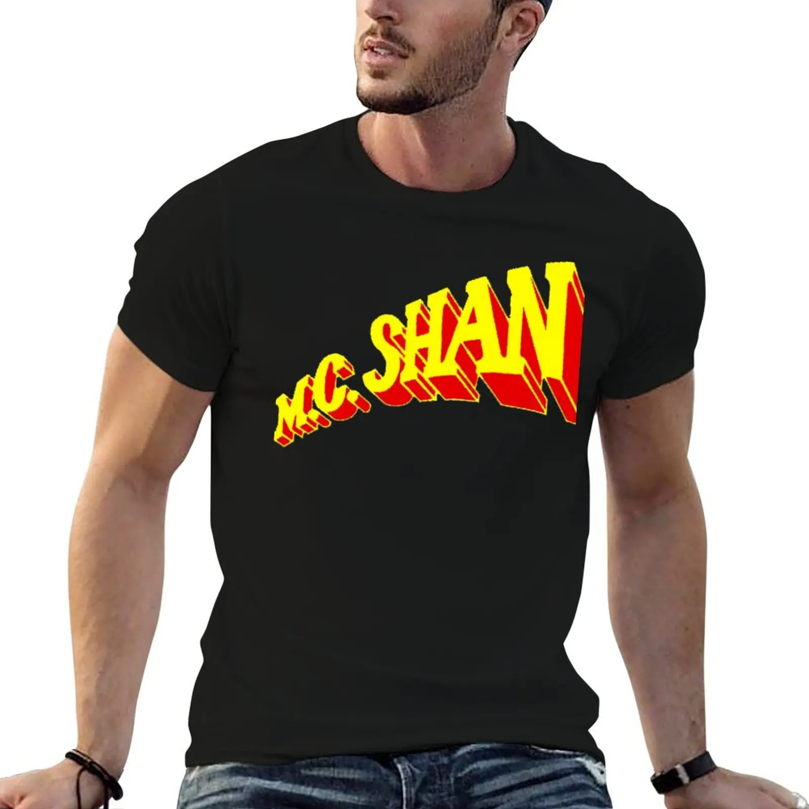 

MC SHAN T-Shirt man t shirt heavy cotton man t shirts cotton T-Shirt