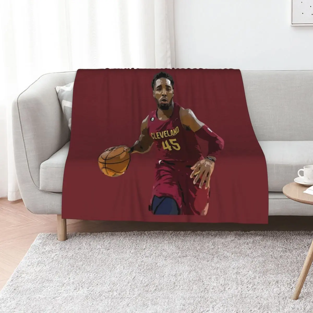 Manta Donovan Mitchell, Manta Ultra Suave y Acogedora para Siesta y Dormir