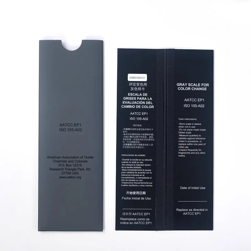 standard discoloration gray card ISO105/A02 international standard color fastness evaluation American standard evaluation