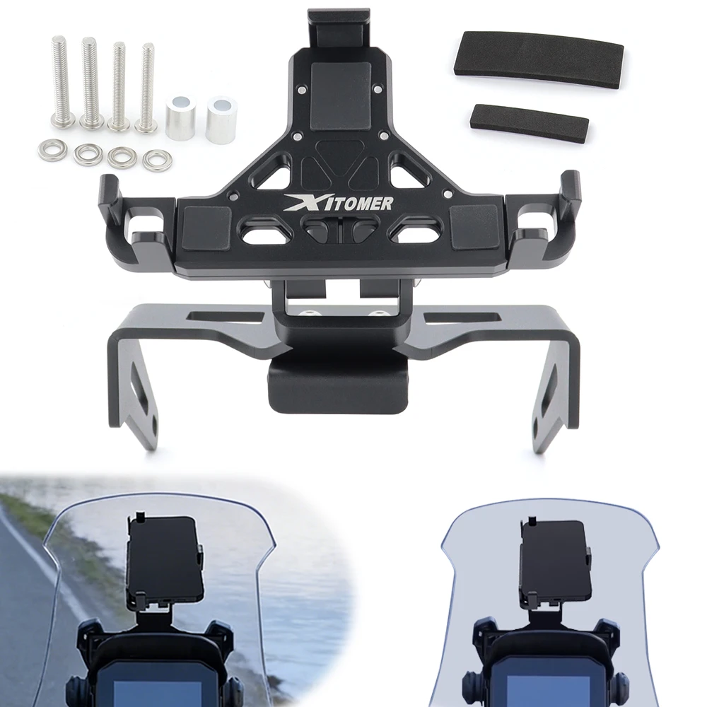 

Motorcycle GPS Mount Phone Holder Aluminum GPS Navigation Bracket ADV 350 ADV350 2021 2022 2023 2024 2025 For Honda
