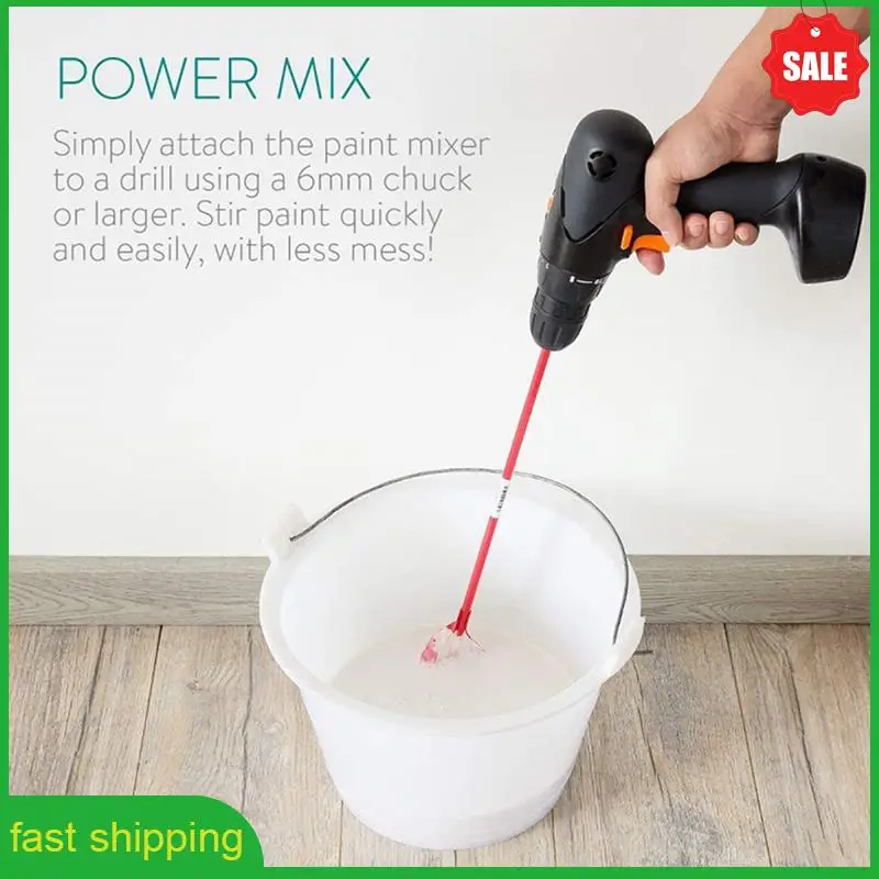 

A010 2X Hexagon Shaft Plaster Paint Mixer Mixing Paddle Rod Electric Drill Construction Agitator Putty Cement Grouting Tool