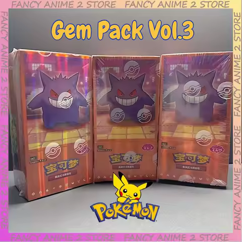 Hot New Original Pokemon Gem Pack Vol.3 Edition Cards Anime Pokemon PTCG Trading Gem Bags Collected Game Toys Boys Girls Gifts