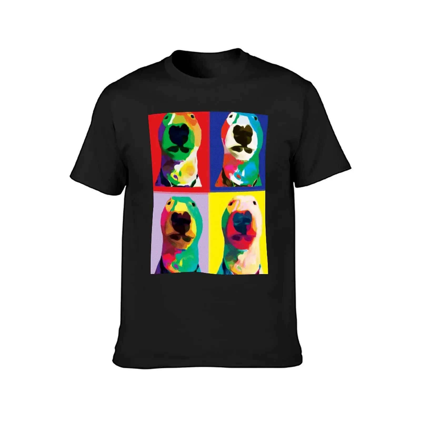 @PupperNelson: Pop Art T-Shirt summer clothes oversized tops Men's cotton t-shirt