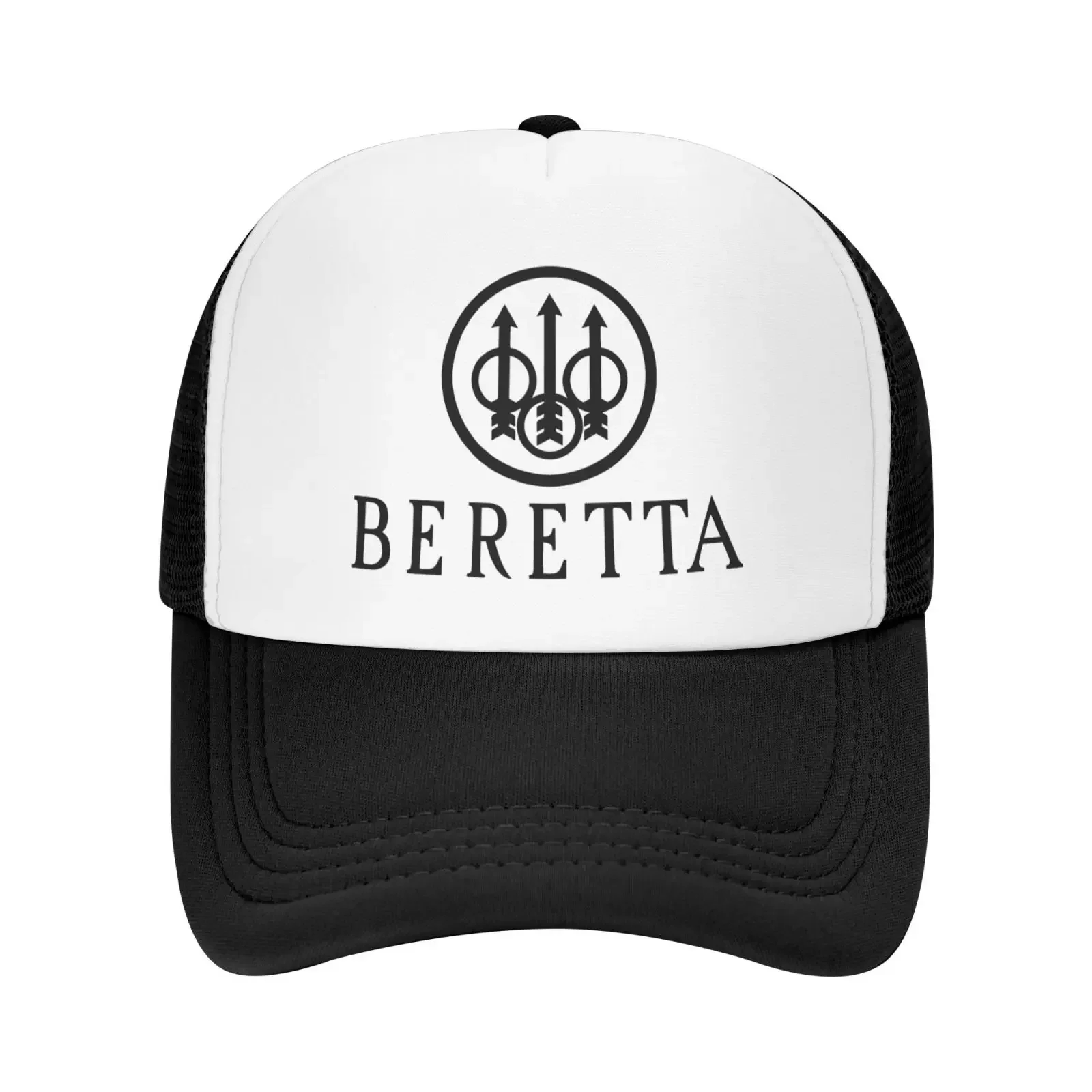 Tactical Beretta Shooting Print Baseball Cap Mesh Adjustable Back Trucker Hat Casual Outdoor Sports Golf Hats for Men Women Gift