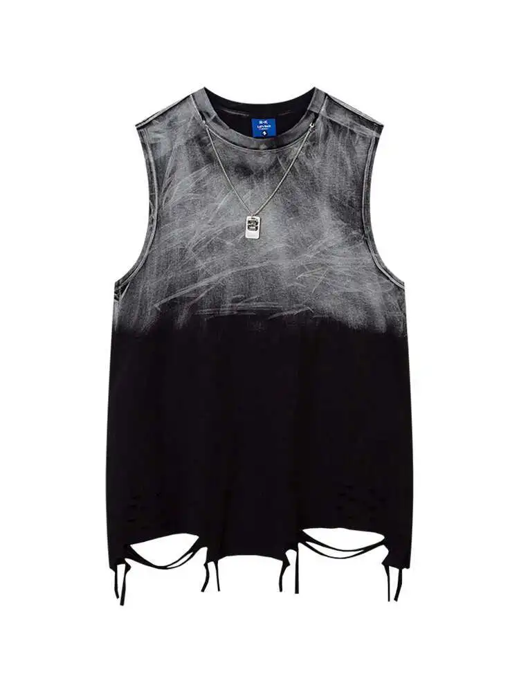 Gothic Punk Tank Top Vest Men's Version Trendy Student Sports Camisole Sleeveless T-shirt Top