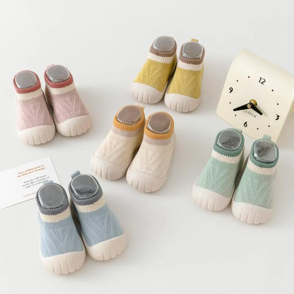 

Meckior Baby Walking Shoes Sock Shoes Flyweave Breathable Mesh Shoes Soft Sole Non-Slip Indoor Floor Shoes New Toddler Shoes