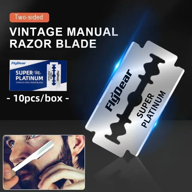 10/20/30/50 pezzi lame di rasoio per rasoio a doppio bordo lame in acciaio inossidabile utilizzate per coltello pieghevole con rasatura e depilazione