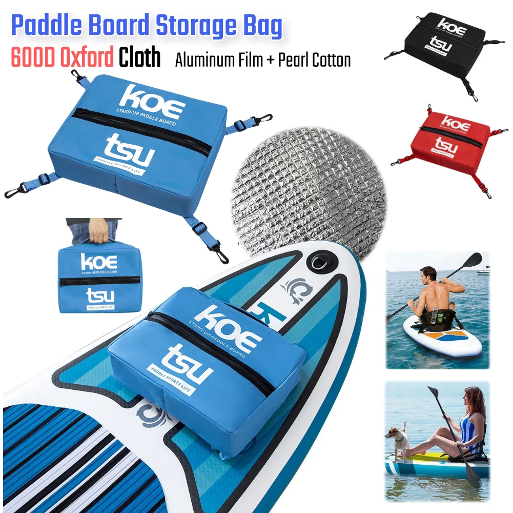 

Oxford Kayak Paddle Board Deck Bag Sealed Zipper Portable Stand Up Paddle Board Storage Bag with Fixing Buckle Kayak Accessories