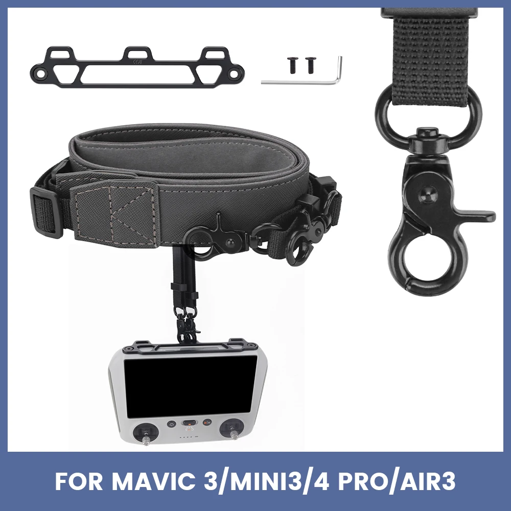 

For Mavic 3/Mavic 2/MINI3/4 PRO/Air3/2S Lanyard with Screen Remote Control Lanyard RC/RC2/RC Pro Double Shoulder Lanyard Carrier