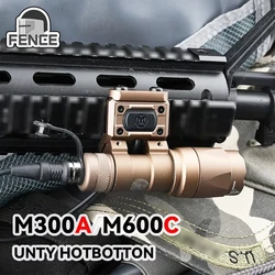 Surefir M600C M300A Flashlight Metal High Lumens Unit Mount HotBotton Base Fit 20MM Rail Airsoft accessary