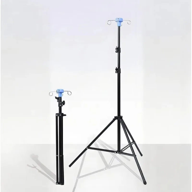 Manufacturer Wholesale Hospital Folding Infusion Stand, Portable Intravenous Injection Stand Folding Movable IV Pole