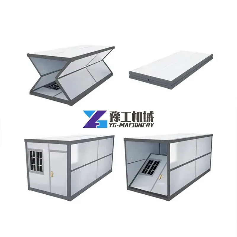 Double Wing Folding Expansão Box Room, Casa Integrada, Sala Móvel