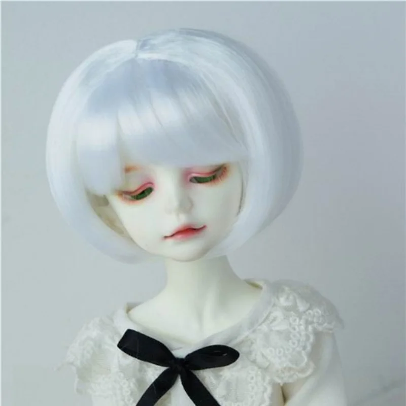 Cute 1/8 1/6 1/4 1/3  Cheap Short BoBo BJD Soft Doll Wig OB11 YOSD MSD SD Blythe Hair Accessories For Size 5-6inch to 9-10inch