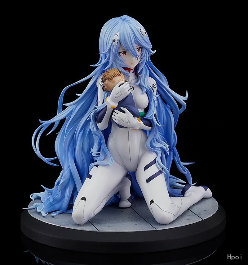 16ซม.อะนิเมะShin Evangelion Gekijouban Ayanami Reiรูป1/7ผมยาวVerนั่งรุ่นของเล่นของขวัญคอลเลกชันAction Figure PVC