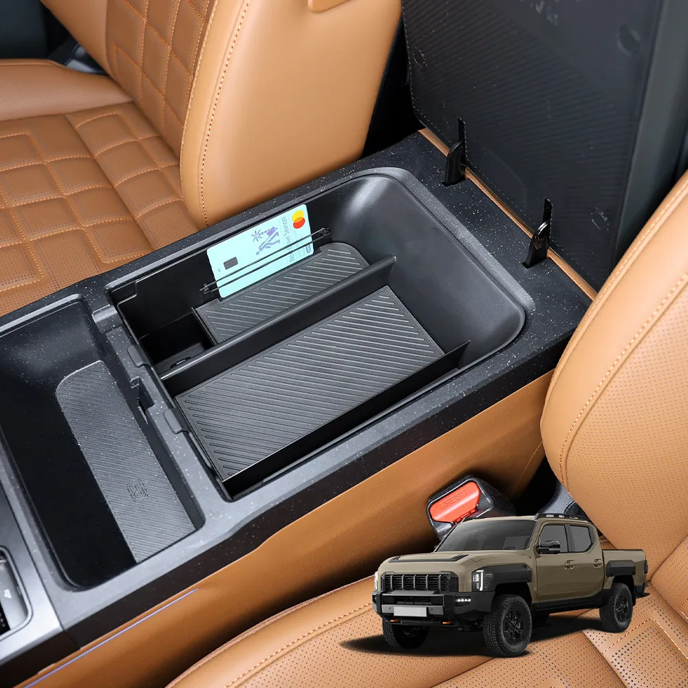 For KIA Tasman 2025-2026 Center Console Organizer Tray - Custom Fit Storage Box Insert & Interior Accessory