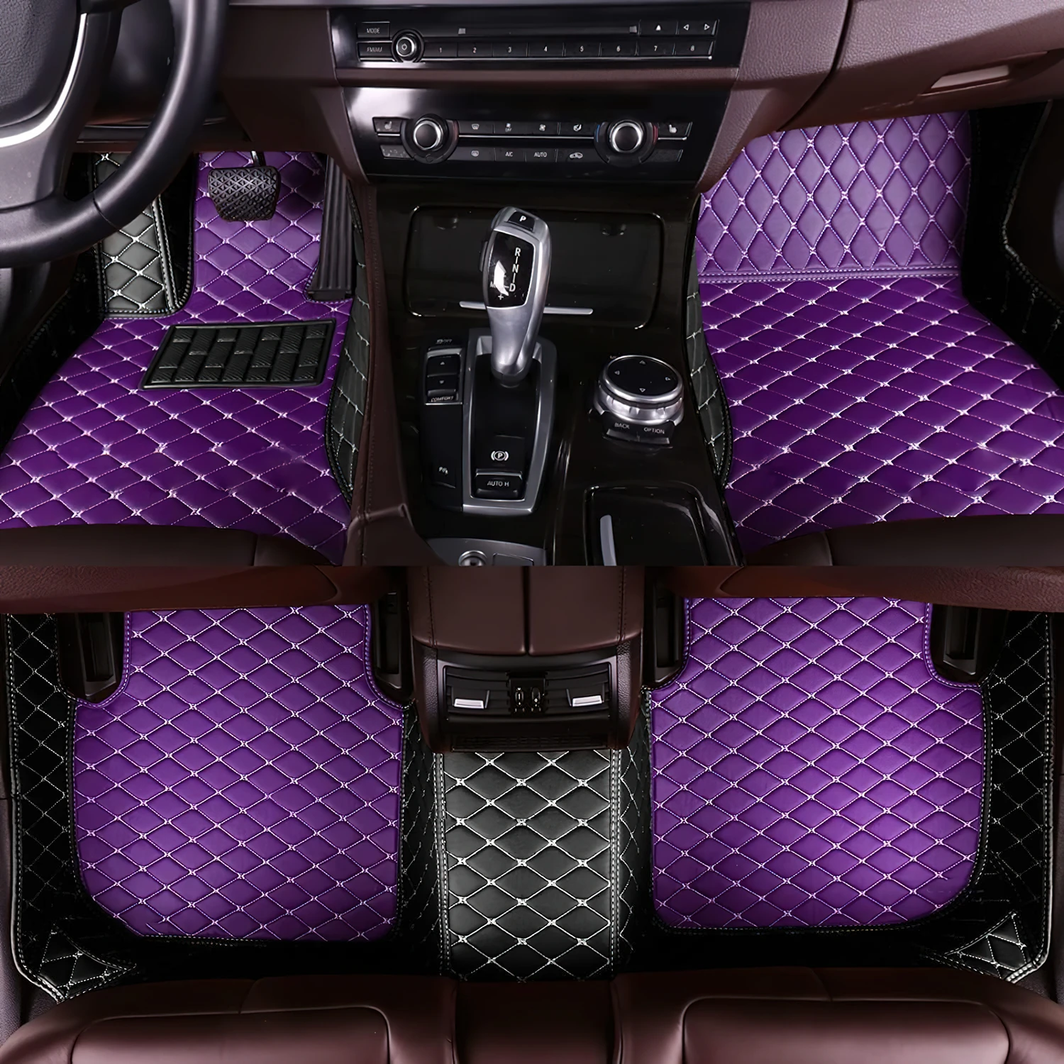 

car floor mats for Lexus LC-500 2018-2025 Auto leather carpet pads full set vehicle foot mat rugs
