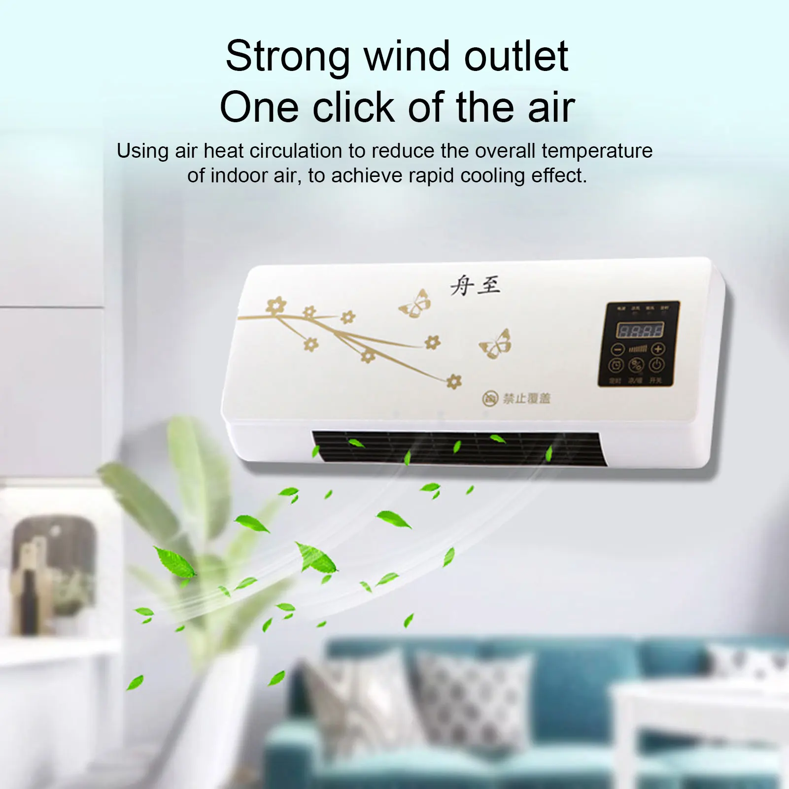 

Wall Mounted Air Conditioner Cooling and Heating Low Noise Mini Portable Air Conditioners Wide Coverage for Bedroom for Office