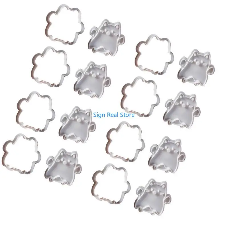 

8 Pack Biscuit Molds Baking Accessories Cats Cookie Moulds Biscuit Molding Baking Supplies Suitable for Baking 41XB