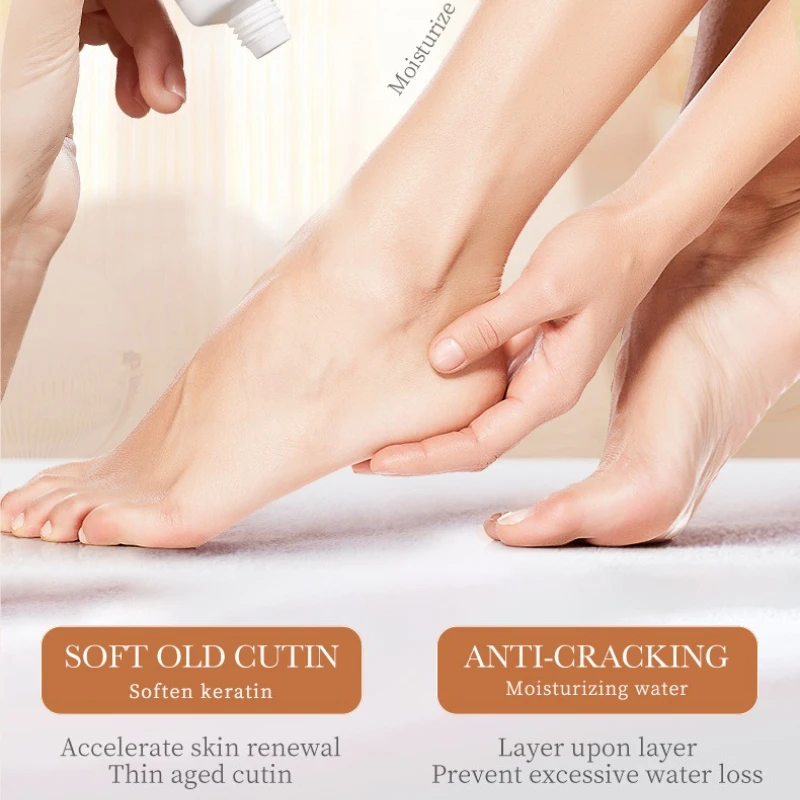 Anti Crack มือเท้าครีม Anti-Drying Heel Cracked Repair Feet Mask Removal Dead Skin Moisturizing Feet Care ผลิตภัณฑ์