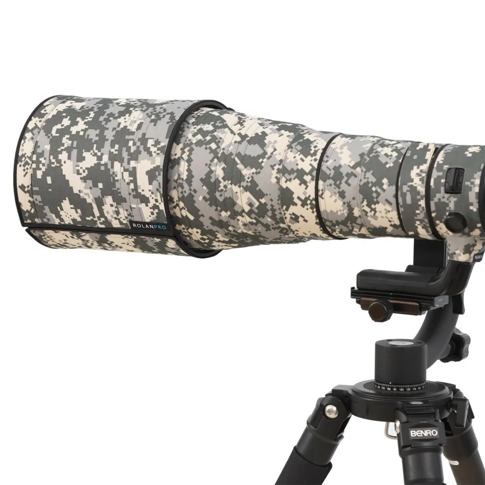 ROLANPRO Lens Camouflage Coat Rain Cover For Nikon AF-S 300mm f/2.8 G ED VR I/II Lens Protective Case For Nikon SLR camera image 3