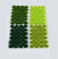 39PCS 5mm Static Grass Tuft Artificial Grass Cluster Micro Landscape Wargame Model Scenery Modeling Terrain Railway Wild Lawn