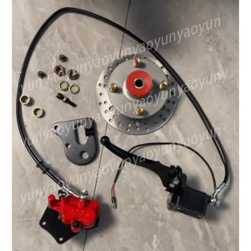 

Комплект для переоборудования электрического трицикла с дисковыми тормозами, левый главный тормозной цилиндр с отверстием для оси 15 мм, подшипник 302