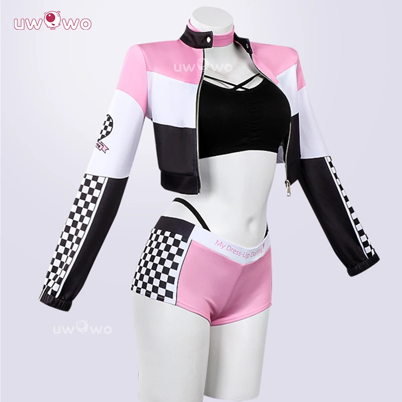 

UWOWO Marin Kitagawaa Cosplay Collab Series: Anime Marin Kitagawaa Pink Race Queen Cosplay Costume S-2XL Halloween Costume