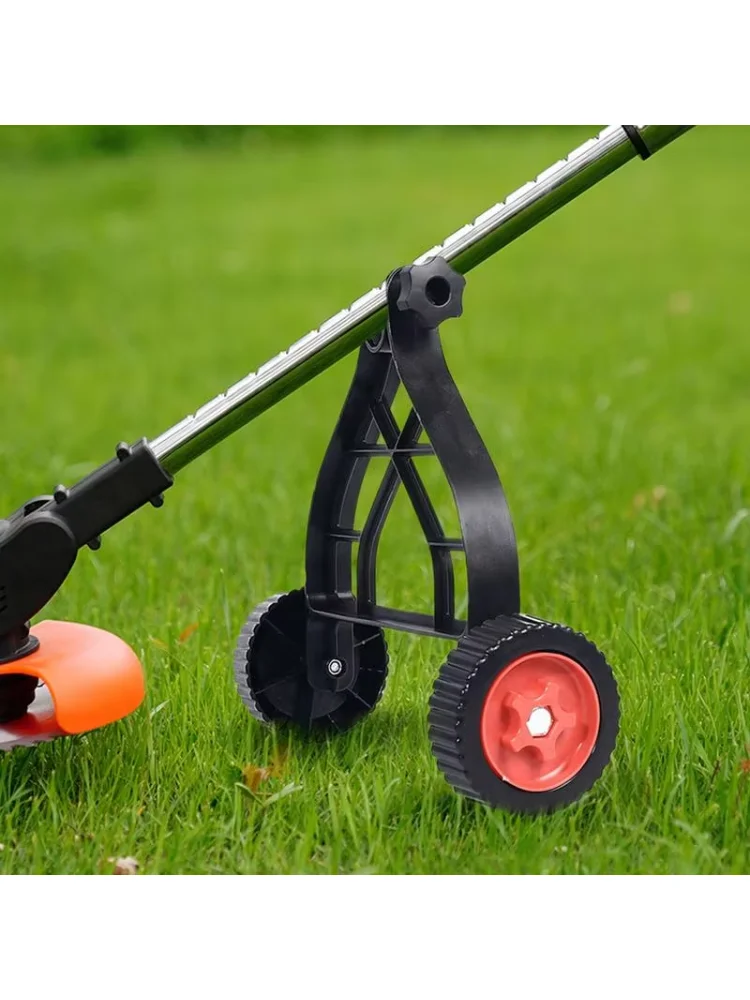 Adjustable String Trimmer Support Wheels Push Lawn Mower Stand Auxiliary Wheels Universal Lawn Mower Stand For Brush Cutter Part