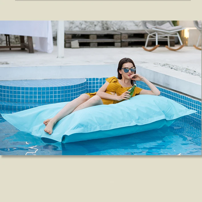 

Outdoor lazy sofa bed fabric cloth cover PVC waterproof Large rectangular block Bean bag sofa bed