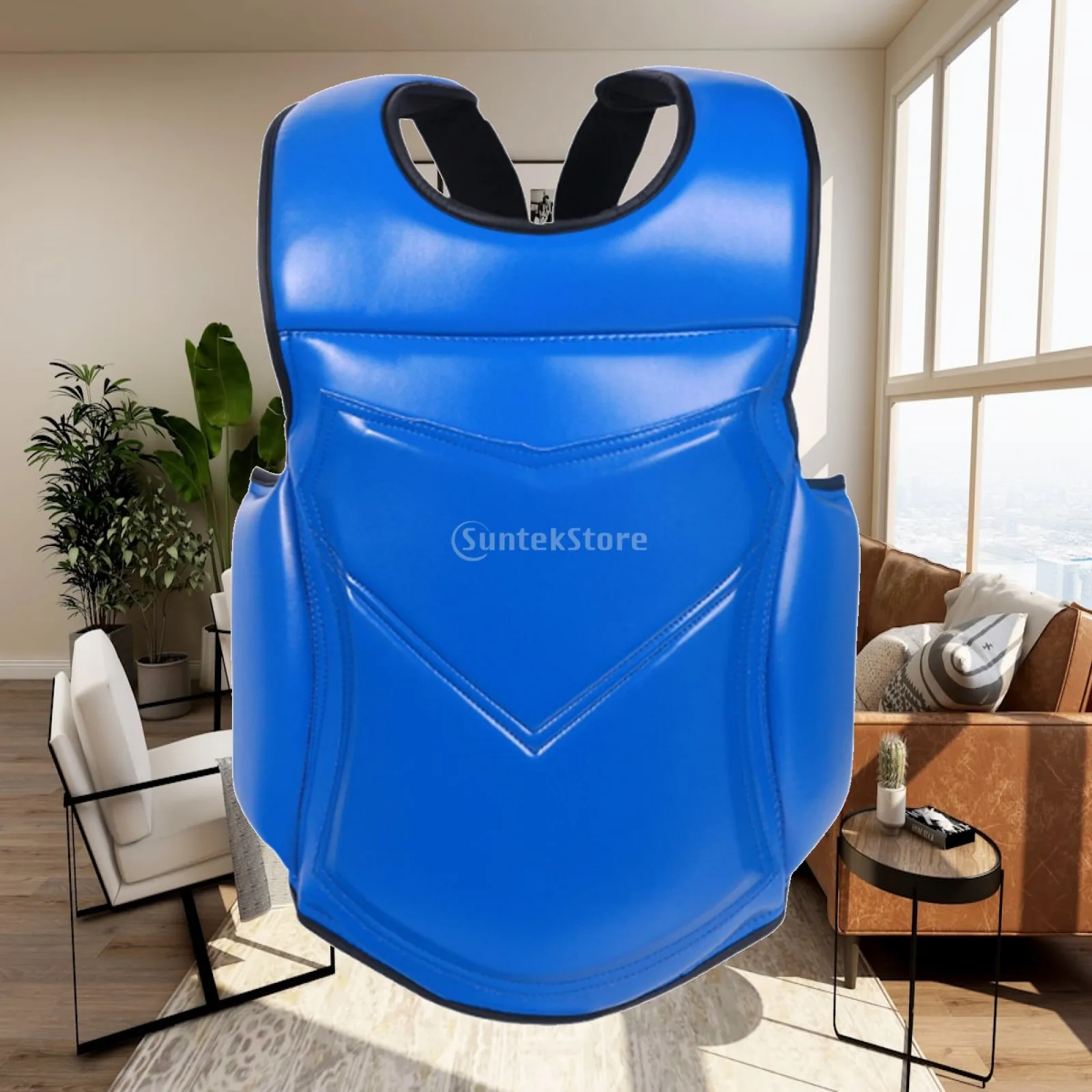 Rib Armour Sports Chest Protector Protective Vest Equipment PU Body Guard for Karate Training Sanda