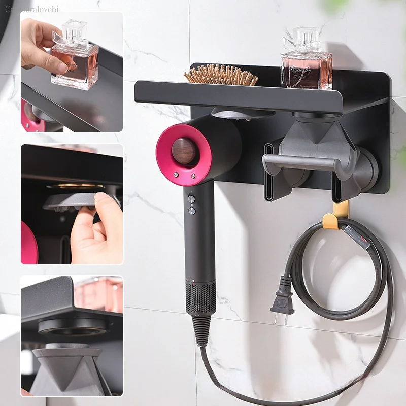 

For Dyson Airwrap Supersonic Airwrap Rack Hair Curler Rack Hair Dryer Storage Rack Stand Organizer Bracket Stand For Bathroom