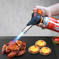 Torch Cooking AutoIgnition Butane Gas Welding-Burner Welding Gas Burner Flame Gas Torch Flame Gun Blow for BBQ Camping Cooking