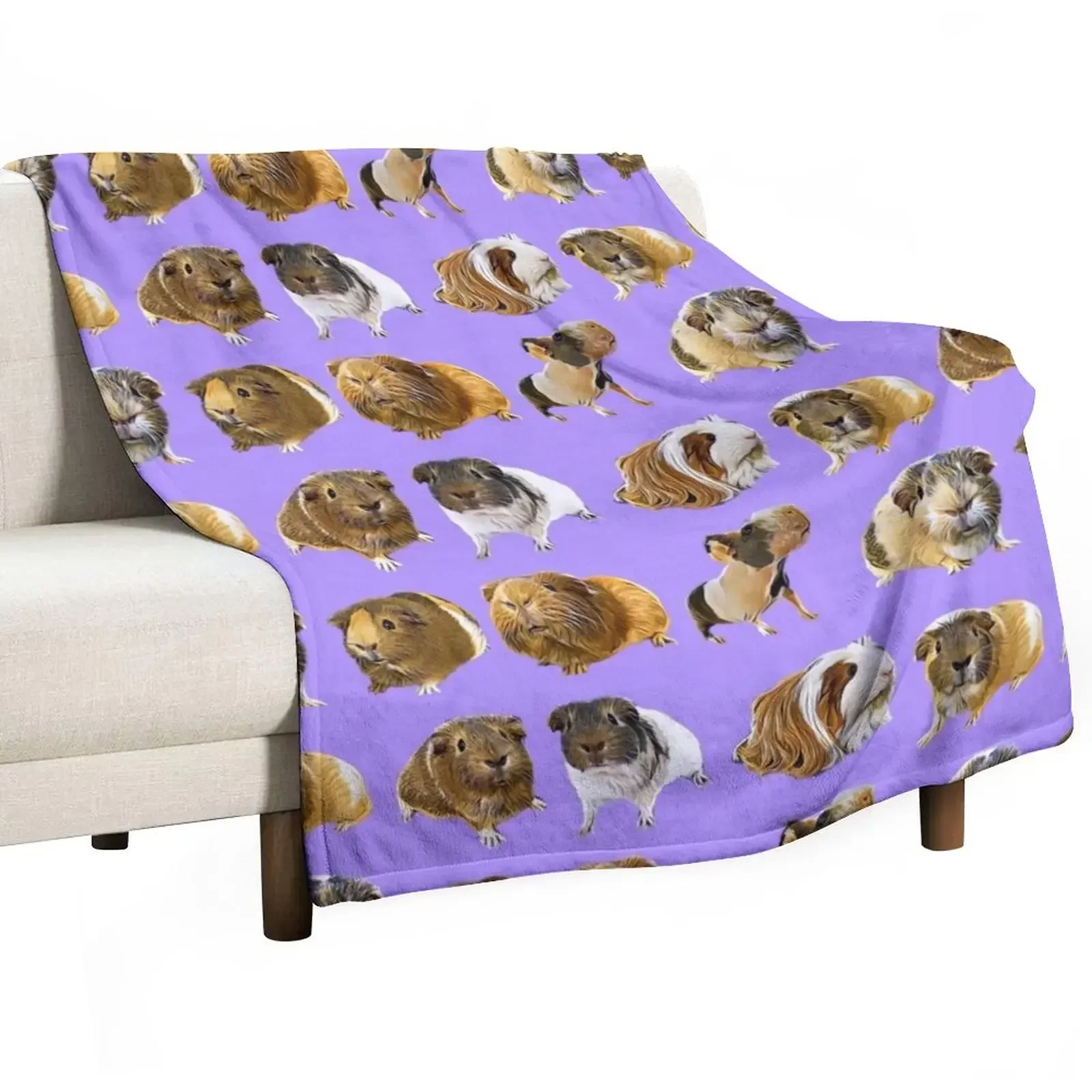 

Guinea pig variety Throw Blanket bed plaid Sofa Blankets