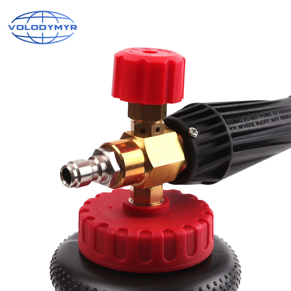 Volodymyr Car Washer Snow Foam Lance Pressure Washer Cannon Gun Black with 1/4-Inch Quick Connector for Car Cleaning Detailing