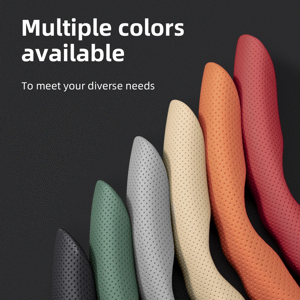 غطاء عجلة القيادة لبيجو، تصميم رياضي على شكل موجة، جلد مسامي، مجزأ، غير قابل للانزلاق، حافظة واقية ماصة للعرق نوفيل 208 308 408 2008 3008 4008 5008 508 Sw Rifter Traveller