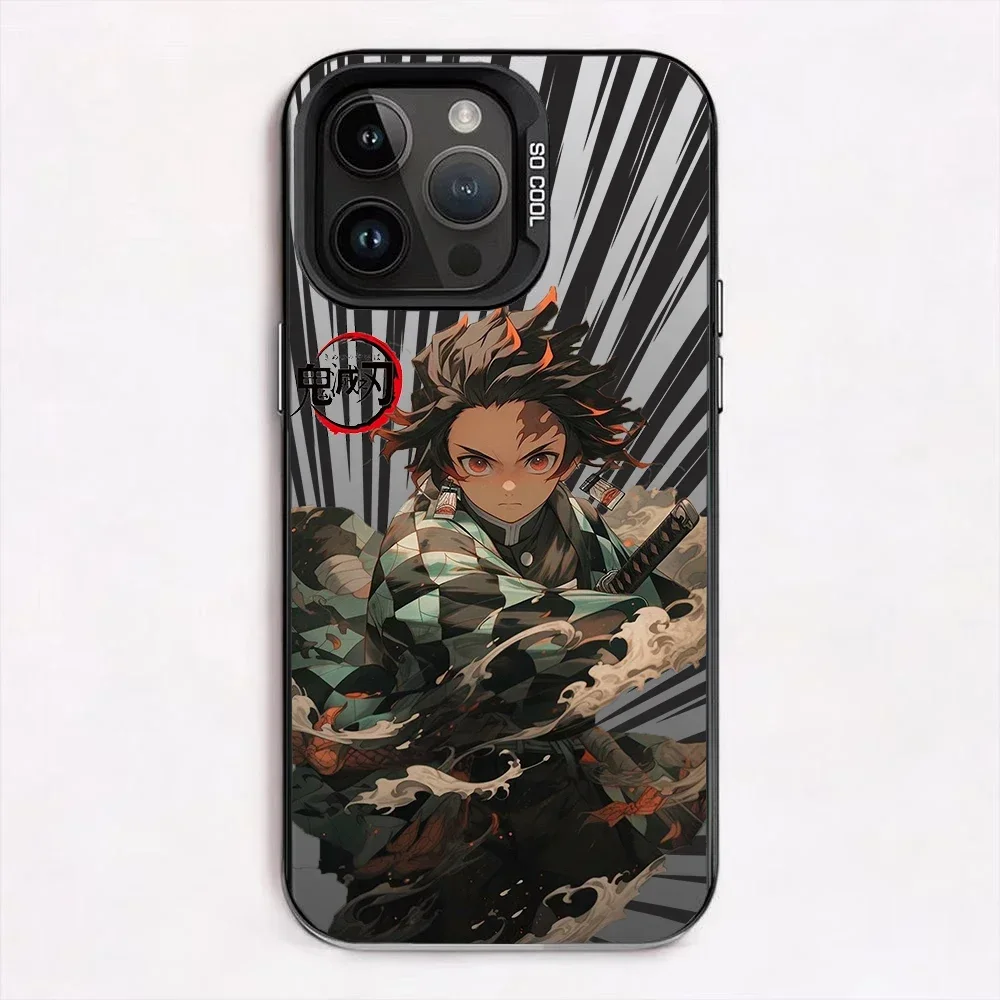 bilibili Anime Demon Slayer Kamado Tanjirou Phone Case For iPhone 8 11 12 13 14 15 Mini X XR XS PRO 15pro 14pro  MAX Plus Shell