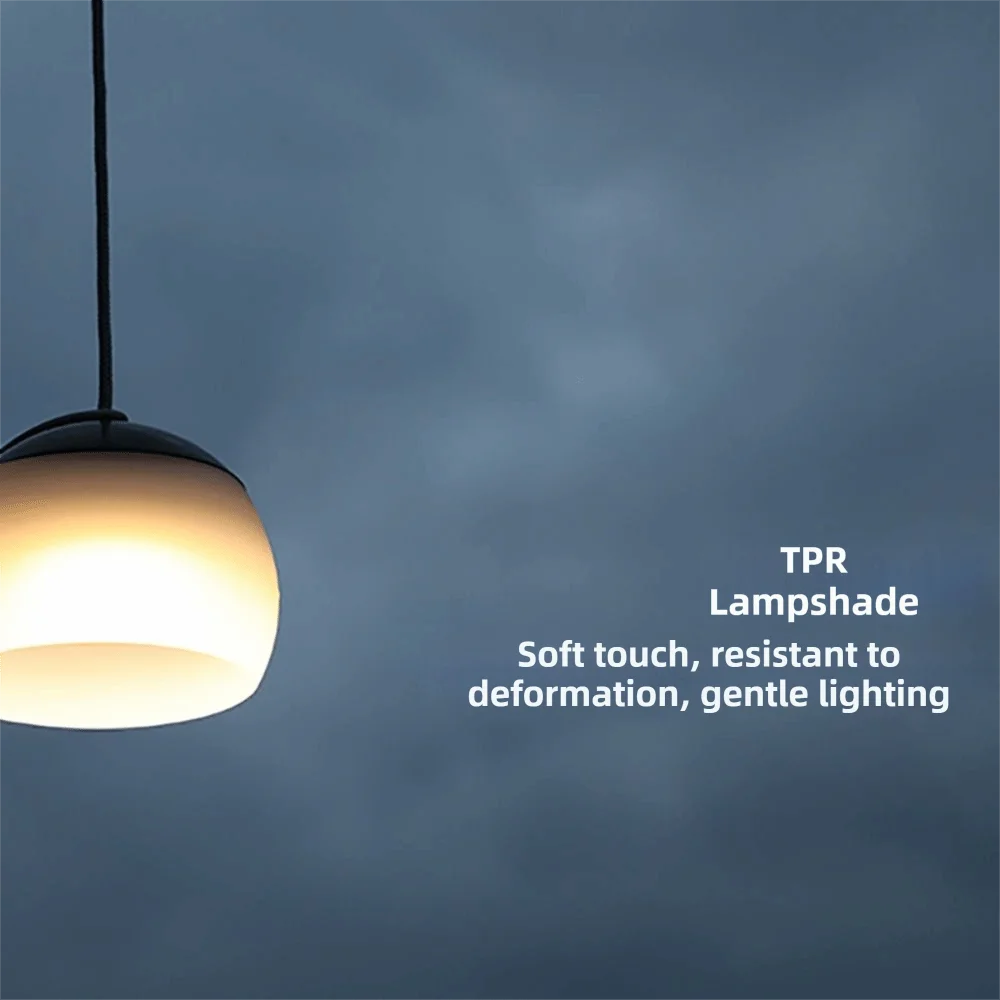 

Multifunctional Camping Lantern USB Rechargeable Silicone Material USB Charging Tent Light Warm Lighting Waterproof