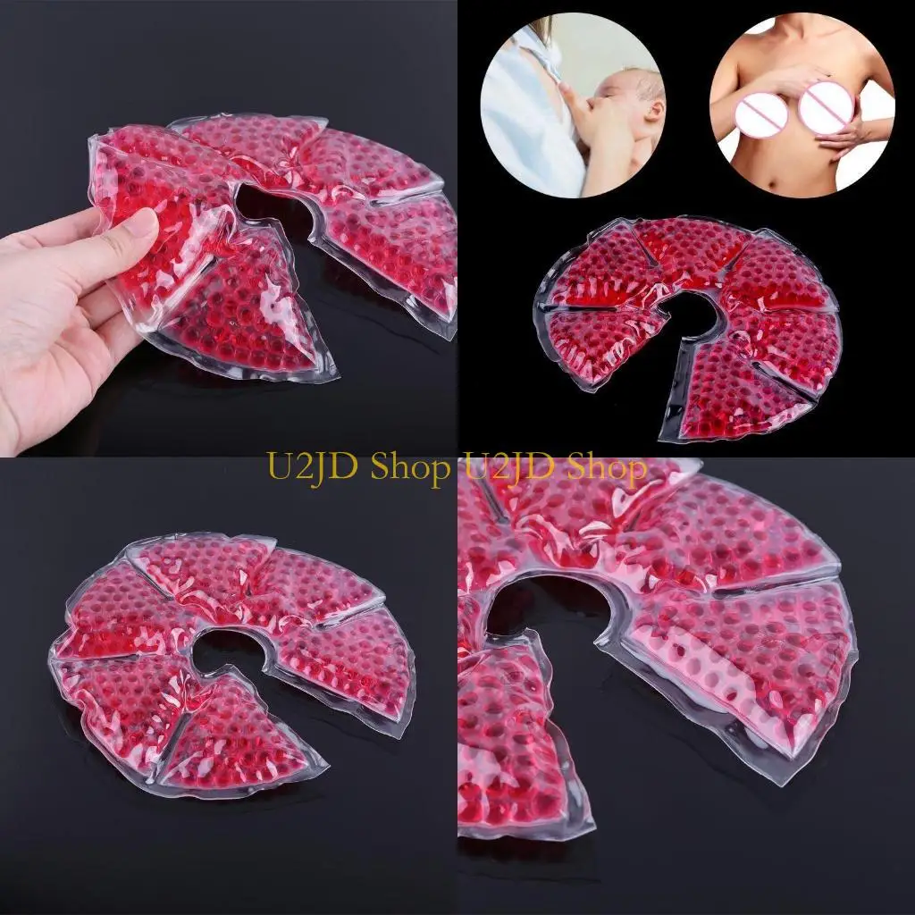 

U2JD Breast Therapy Pad Bead Ice Gel Pack Hot Cold For Nursing Mother Breast Problem